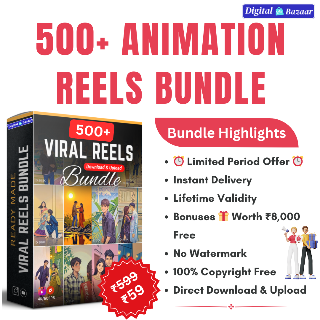500+ Animation Viral Reels Bundle